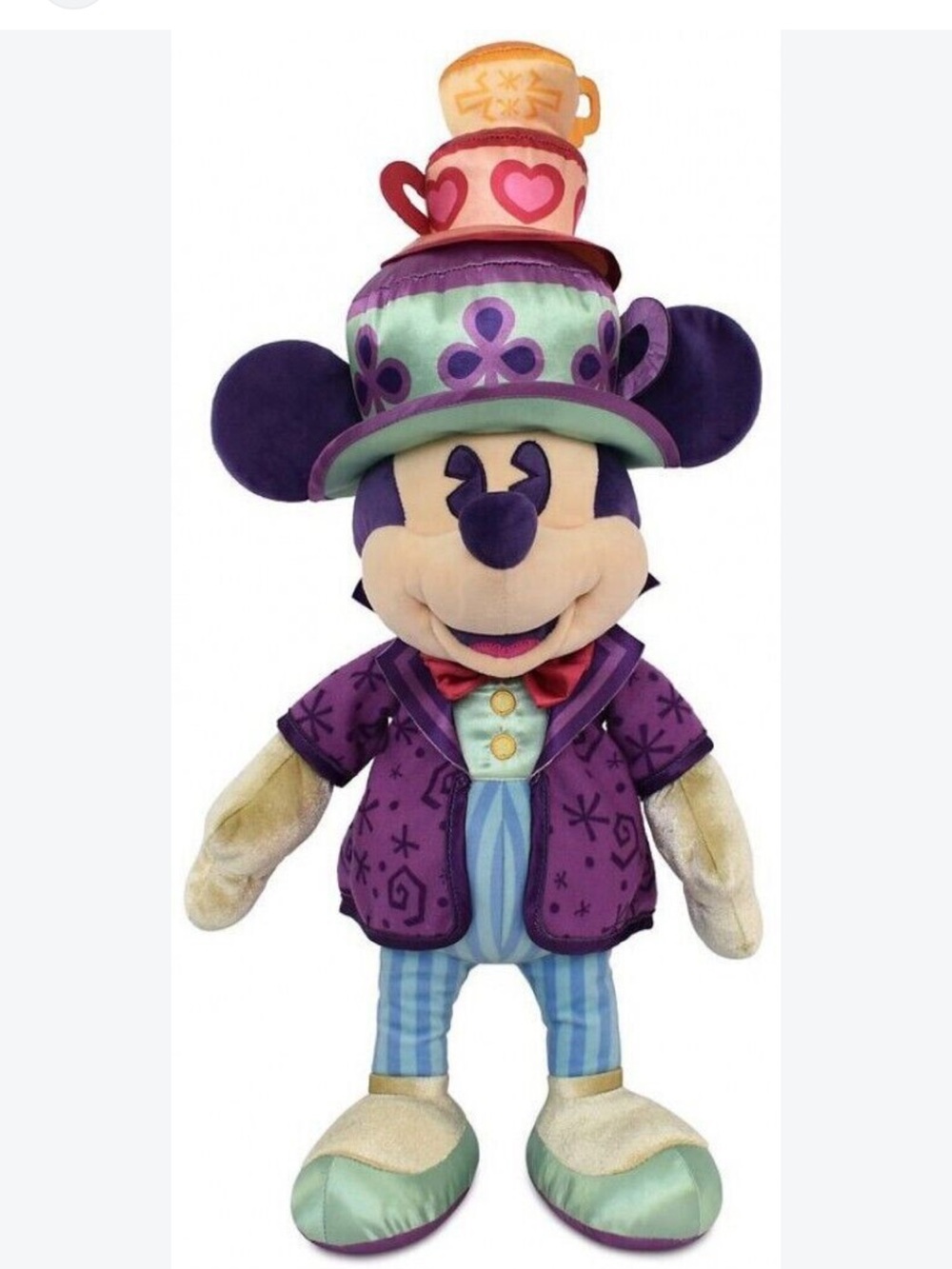 NWT Mad Tea Party Mickey collector plush